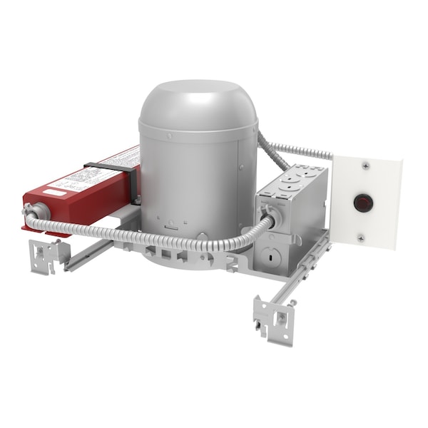 5 IC, AT LED New Construction Housing, 277V W/ 50W Step Down Transformer, NHIC-5LMRAT/277EM